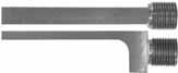 Breech plug, straight tang, 5/8-18 thread, for 15/16" or 1" octagon
